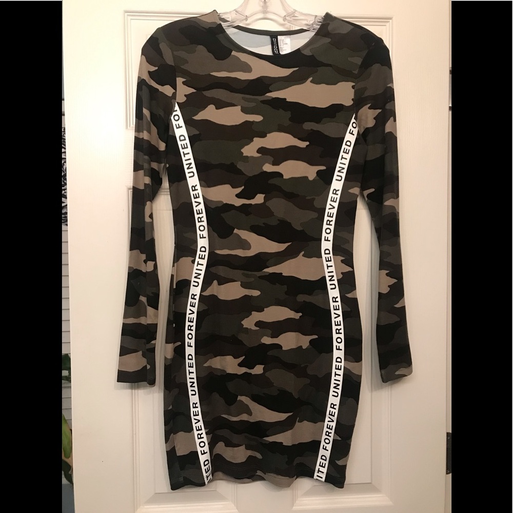 H & M Camo dress